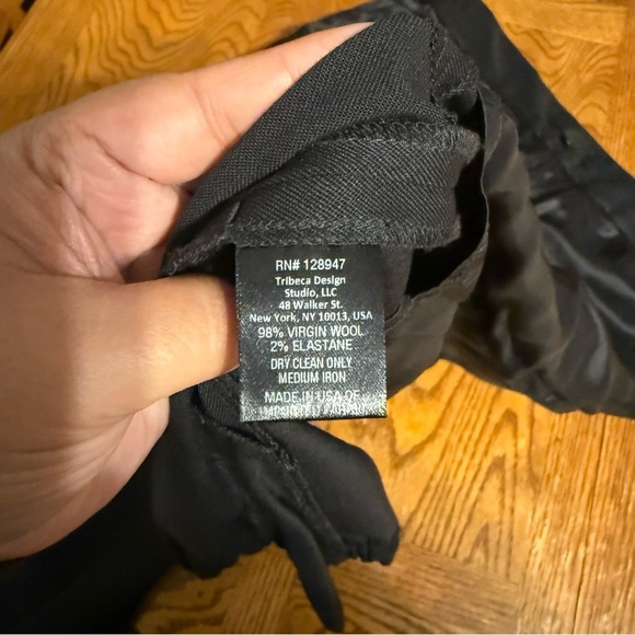 Nili Lotan French Military Wool Blend Cropped Jogger Pants in Black Sz 8 Chic - Picture 9 of 16